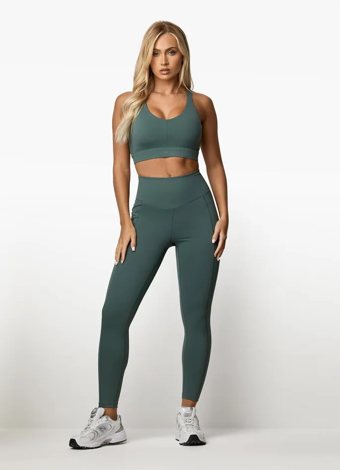 Gym King Leggings Women Incline Legging 8211 Willow Green