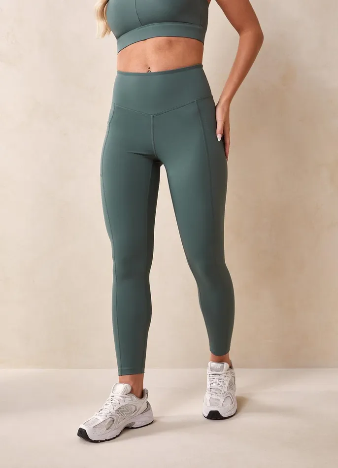 Gym King Leggings Women Incline Legging 8211 Willow Green