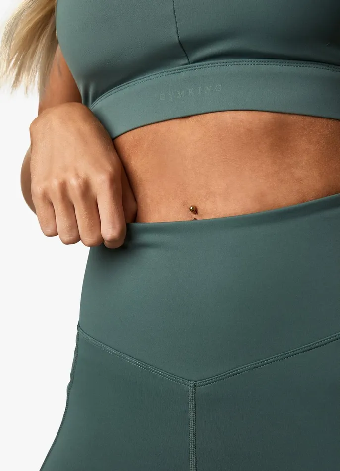 Gym King Leggings Women Incline Legging 8211 Willow Green