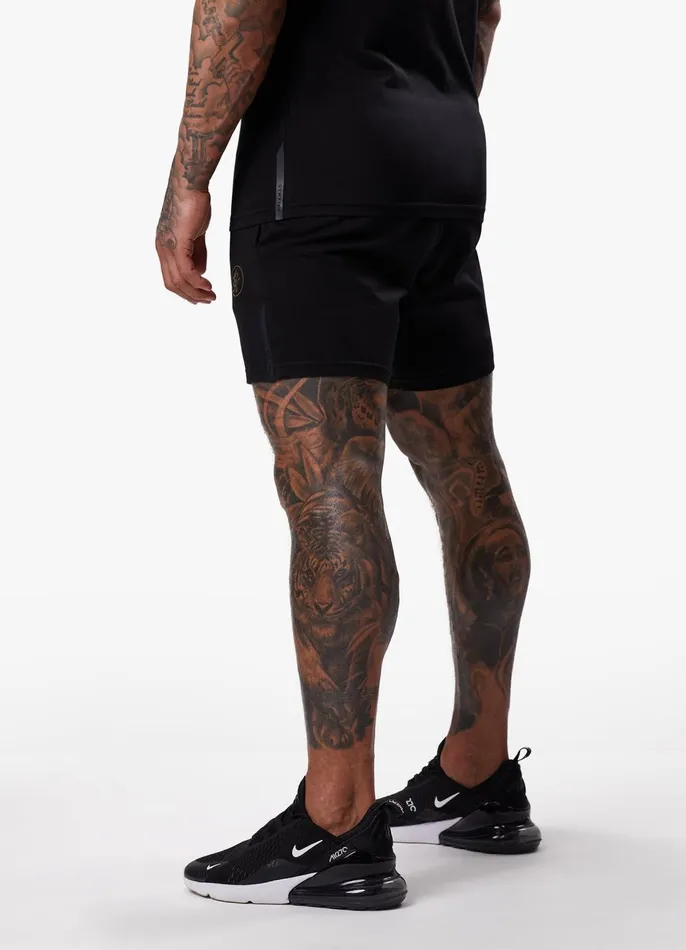 Gym King Shorts Men Pro Logo Jersey Short 8211 BlackGold