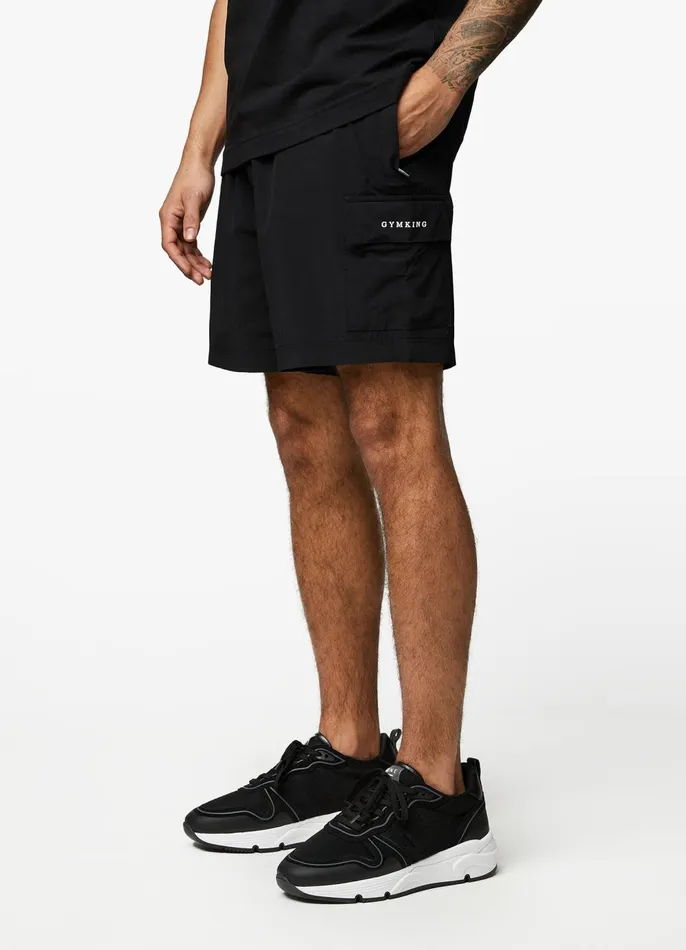 Gym King Shorts Men Utility Woven Cargo Short 8211 Black