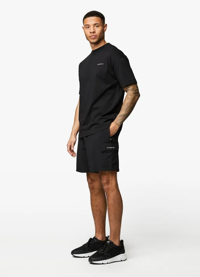 Gym King Shorts Men Utility Woven Cargo Short 8211 Black