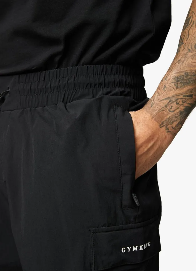 Gym King Shorts Men Utility Woven Cargo Short 8211 Black