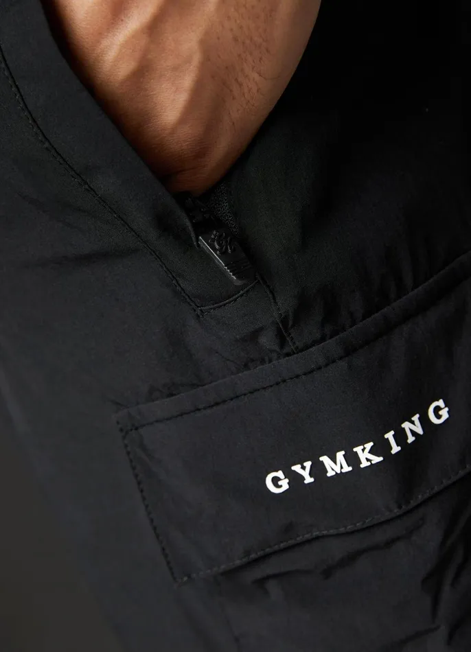 Gym King Shorts Men Utility Woven Cargo Short 8211 Black