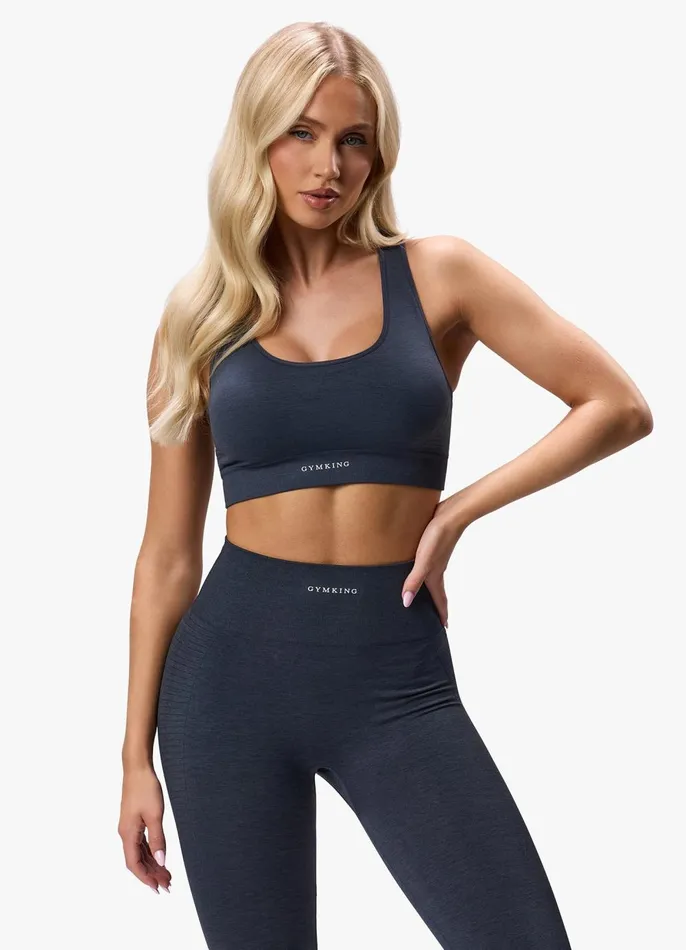 Gym King Sports Bras Women Results 20 Seamless Cross Over Bra 8211 Midnight Blue