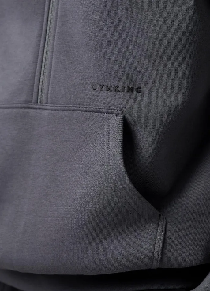Gym King Sweatshirts and Hoodies Men Alpha 12 Zip Hood 8211 Graphite