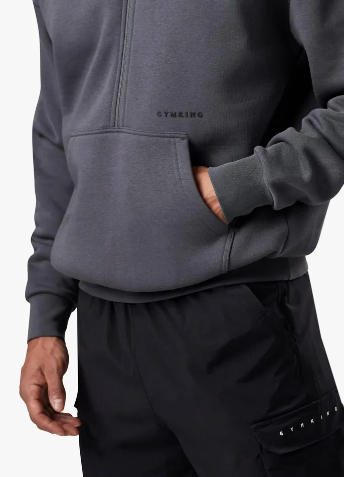 Gym King Sweatshirts and Hoodies Men Alpha 12 Zip Hood 8211 Graphite