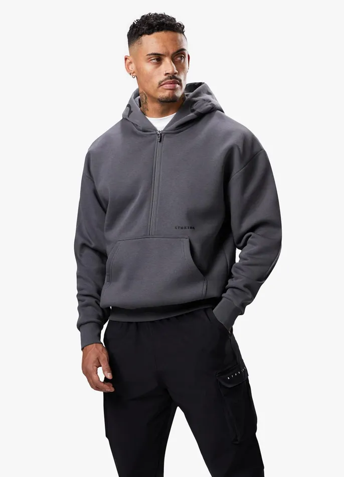 Gym King Sweatshirts and Hoodies Men Alpha 12 Zip Hood 8211 Graphite