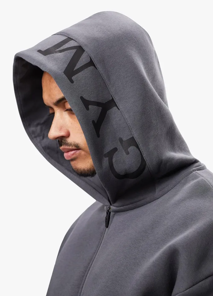 Gym King Sweatshirts and Hoodies Men Alpha 12 Zip Hood 8211 Graphite