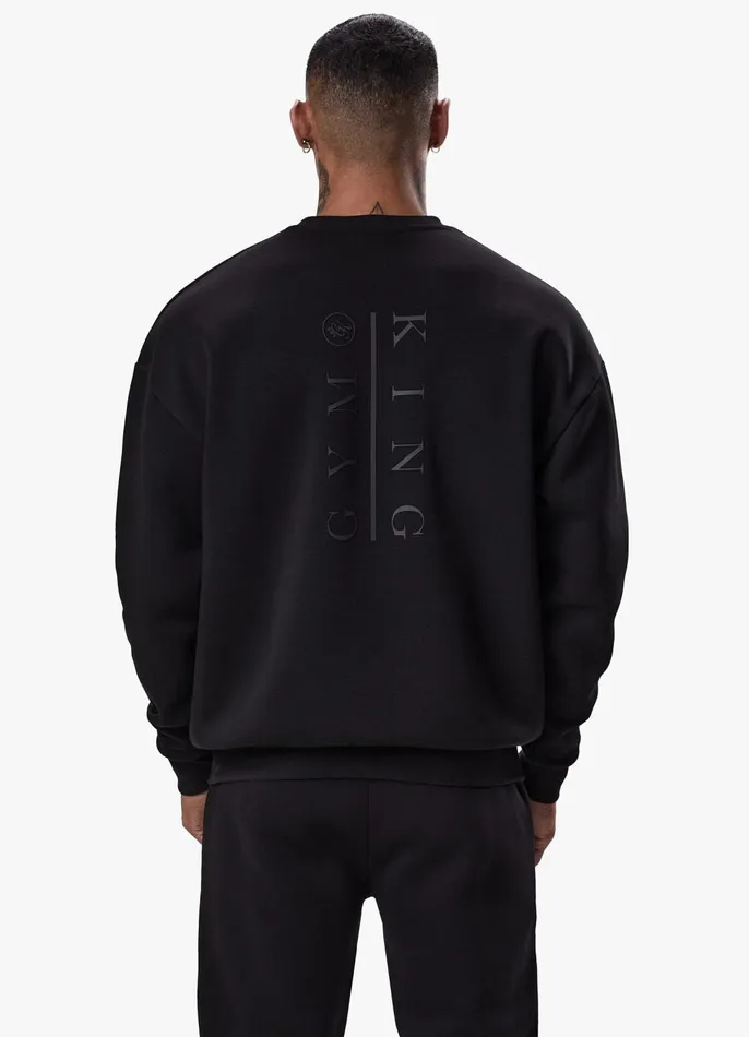 Gym King Sweatshirts and Hoodies Men Division Crew 8211 Black