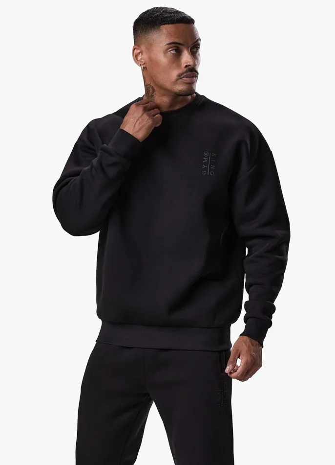 Gym King Sweatshirts and Hoodies Men Division Crew 8211 Black