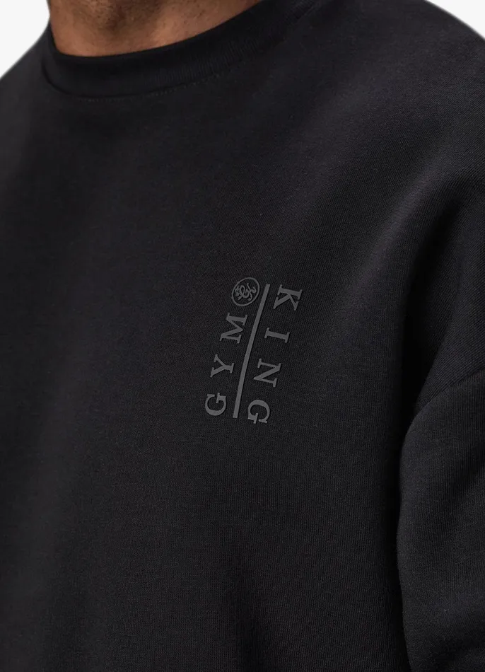Gym King Sweatshirts and Hoodies Men Division Crew 8211 Black