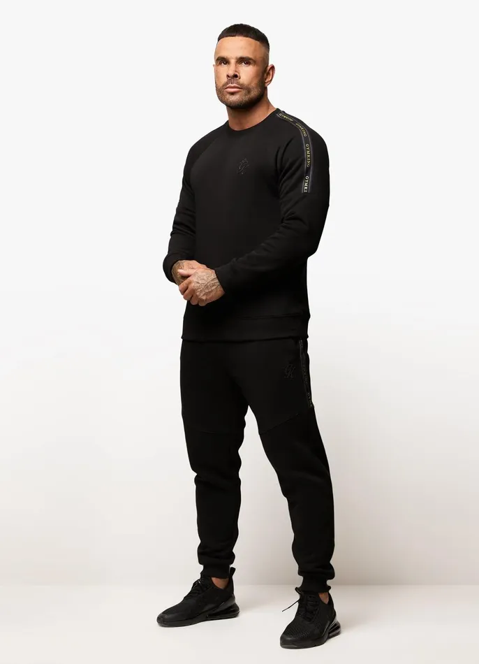 Gym King Sweatshirts and Hoodies Men Premium Taped Crew 8211 BlackGold