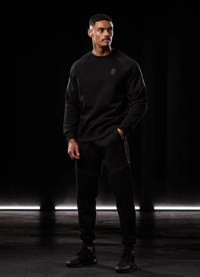 Gym King Sweatshirts and Hoodies Men Premium Taped Crew 8211 BlackGold