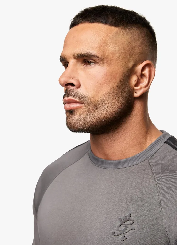 Gym King Sweatshirts and Hoodies Men Premium Taped Crew 8211 Grey