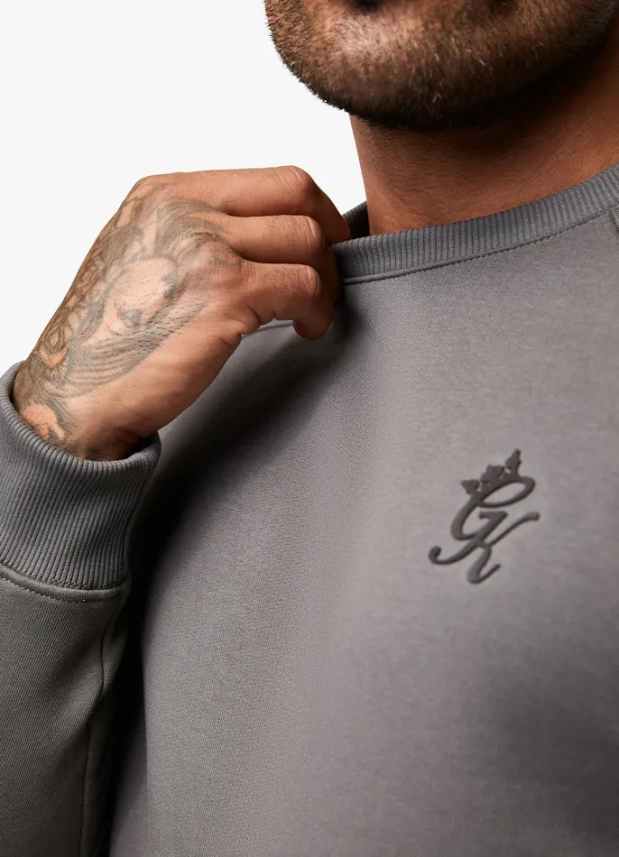 Gym King Sweatshirts and Hoodies Men Premium Taped Crew 8211 Grey