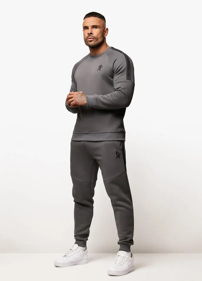 Gym King Sweatshirts and Hoodies Men Premium Taped Crew 8211 Grey