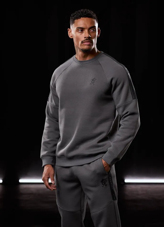 Gym King Sweatshirts and Hoodies Men Premium Taped Crew 8211 Grey