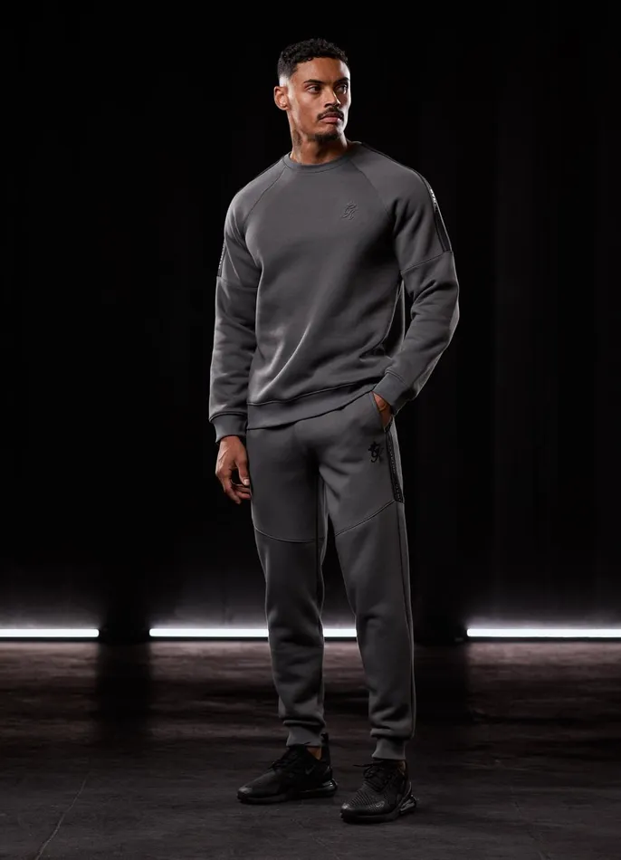 Gym King Sweatshirts and Hoodies Men Premium Taped Crew 8211 Grey