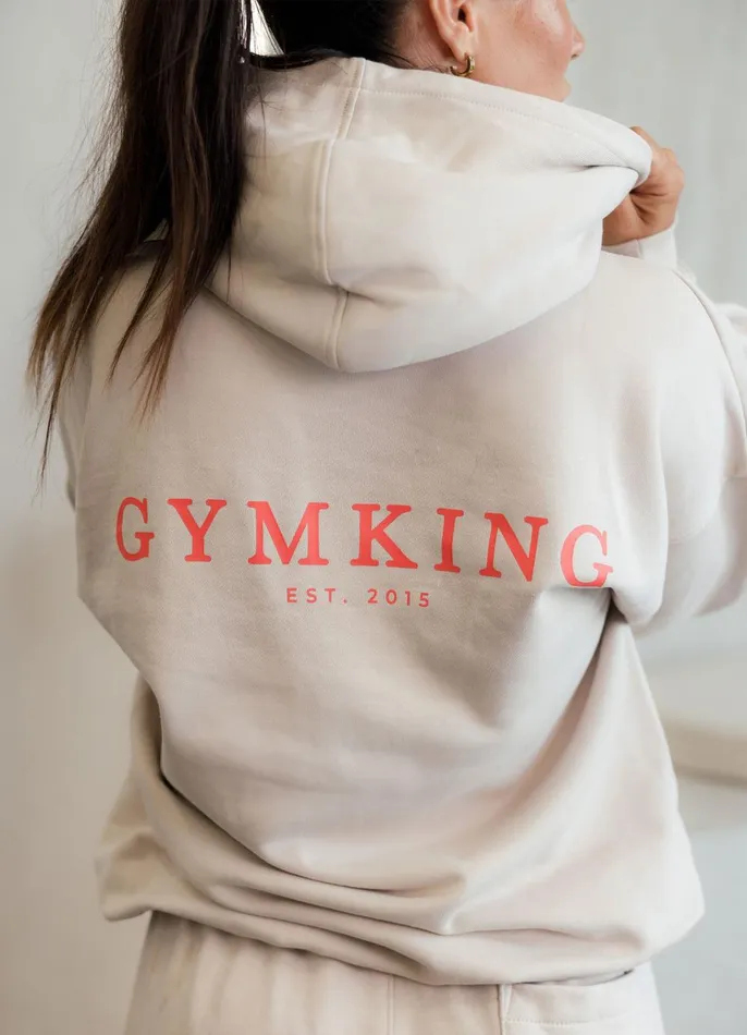 Gym King Sweatshirts and Hoodies Women Established Relaxed Fit Hood 8211 Clay