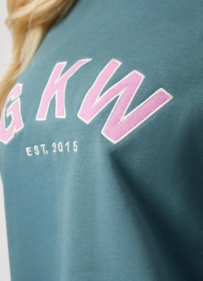 Gym King Sweatshirts and Hoodies Women GKW Relaxed Fit Crew 8211 Lake Blue