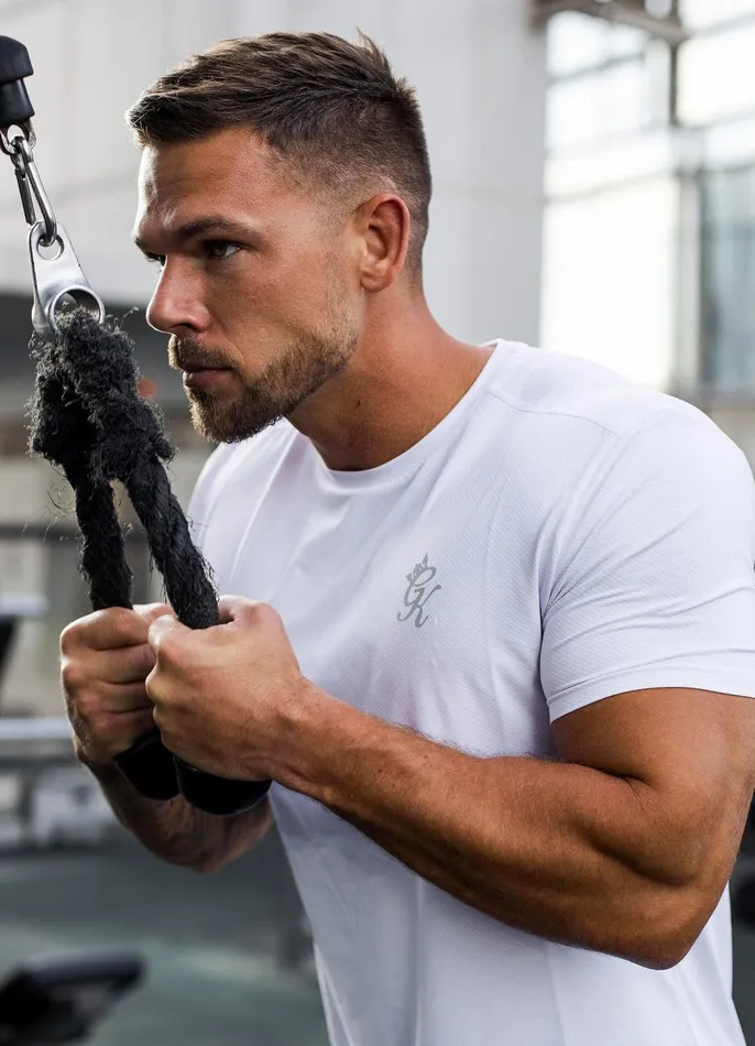 Gym King TShirts Men Energy Tee 8211 White