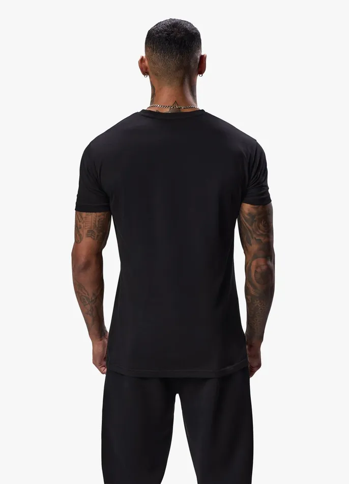 Gym King TShirts Men Linear Fundamental Tee 8211 Black