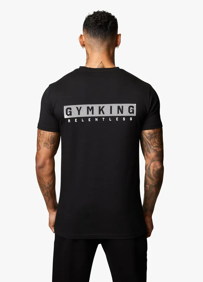 Gym King TShirts Men Relentless Tee 8211 Black