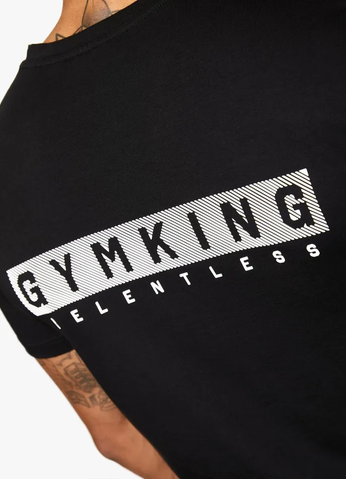 Gym King TShirts Men Relentless Tee 8211 Black