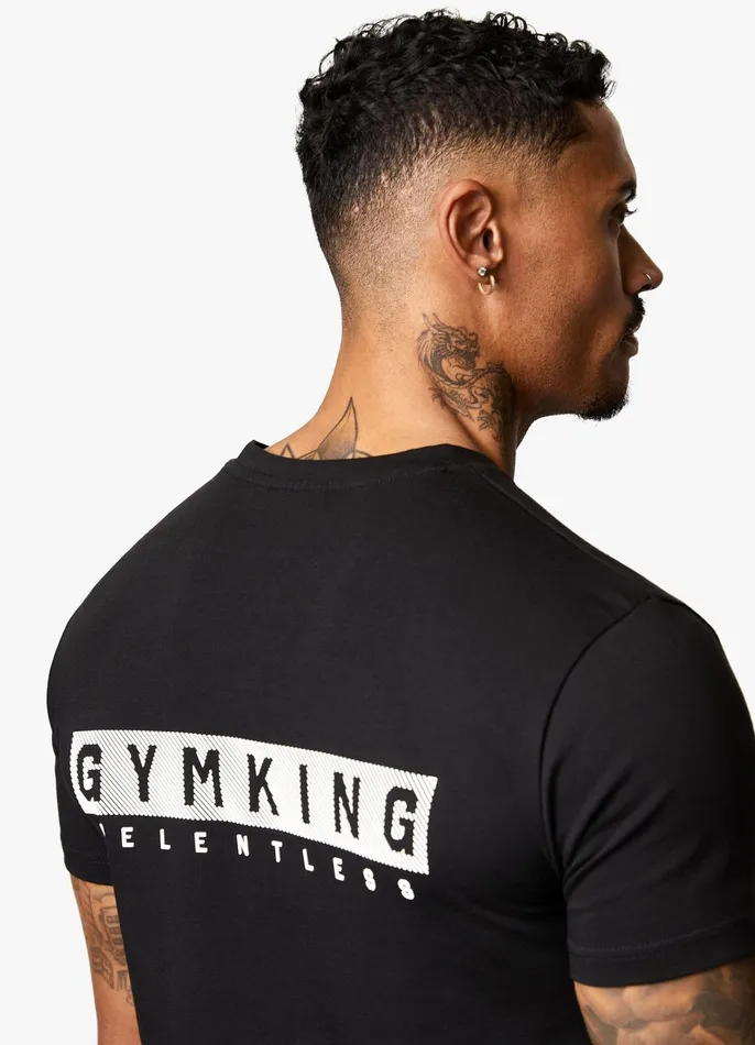 Gym King TShirts Men Relentless Tee 8211 Black