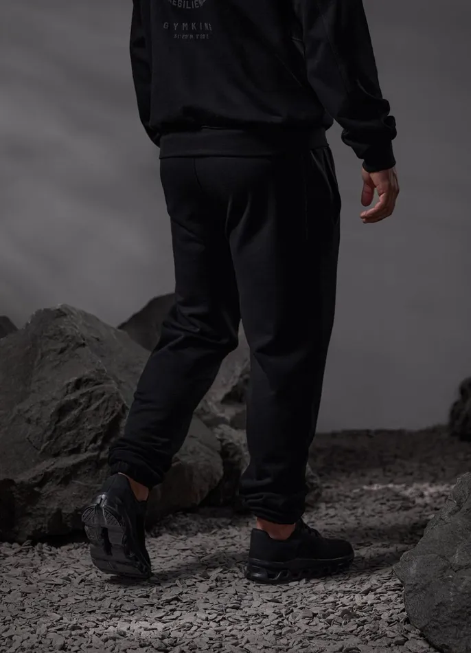 Gym King Tracksuit Bottoms Men Compass Jogger 8211 Black