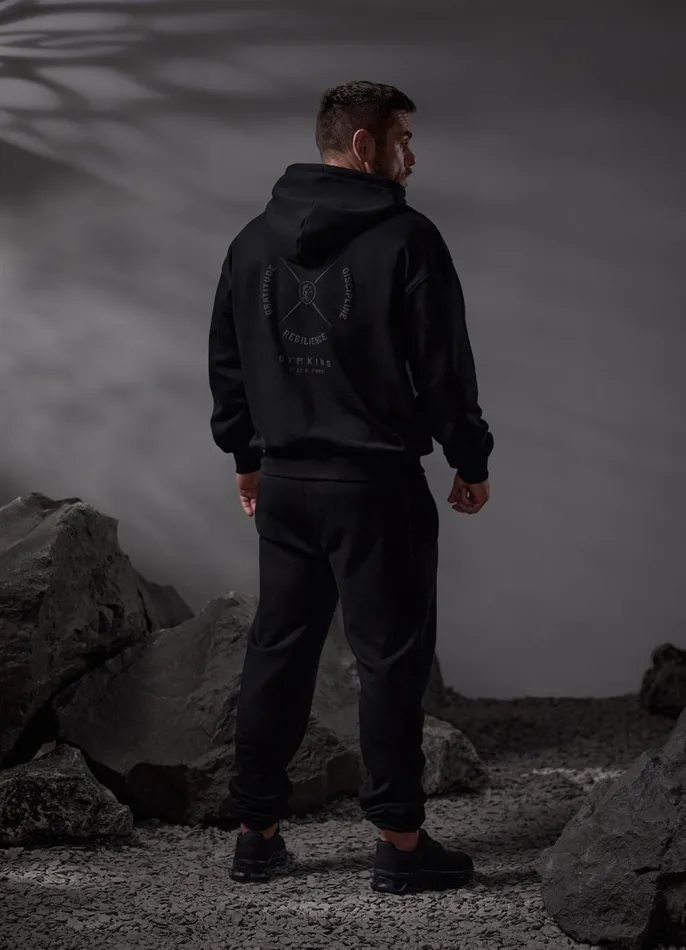 Gym King Tracksuit Bottoms Men Compass Jogger 8211 Black