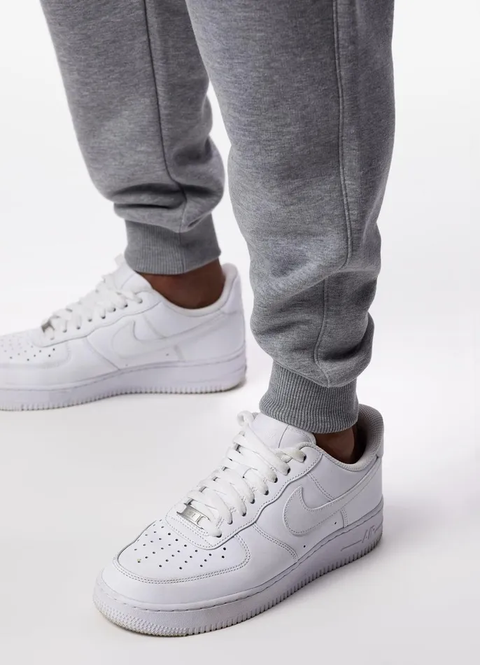 Gym King Tracksuit Bottoms Men Linear Fundamental Jogger 8211 Grey Marl