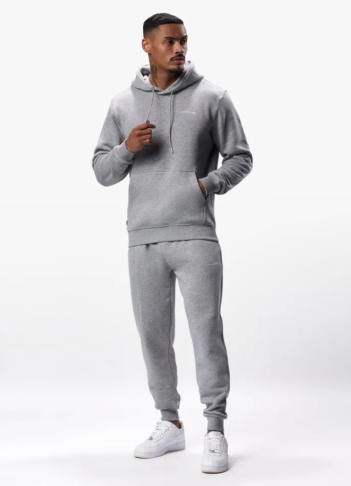 Gym King Tracksuit Bottoms Men Linear Fundamental Jogger 8211 Grey Marl