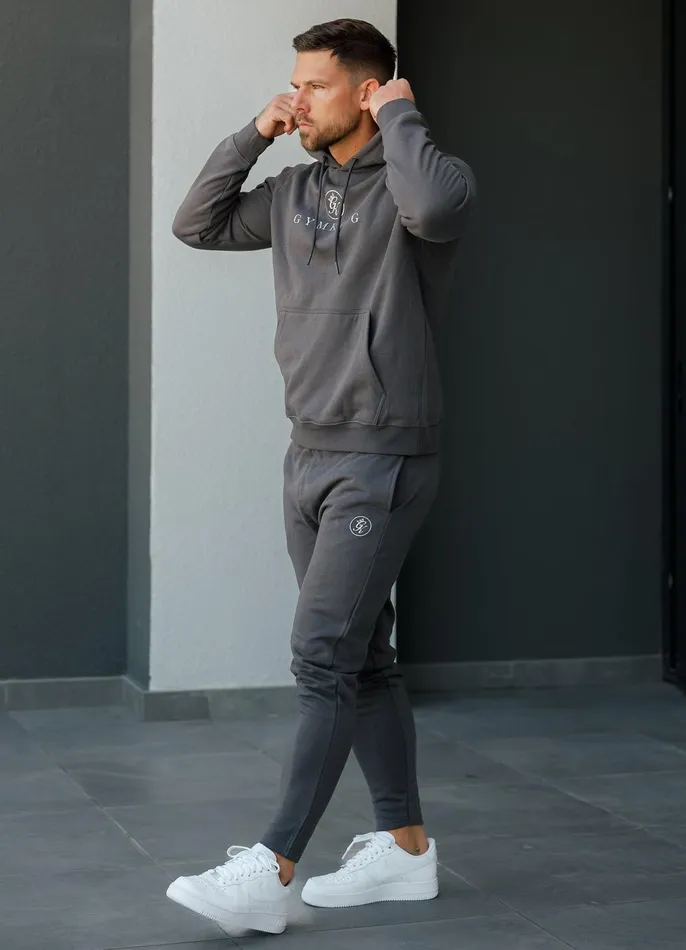 Gym King Tracksuit Bottoms Men Pro Logo Jogger 8211 Graphite