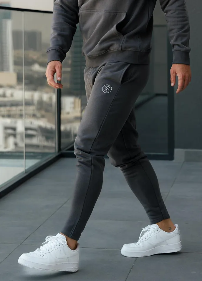 Gym King Tracksuit Bottoms Men Pro Logo Jogger 8211 Graphite