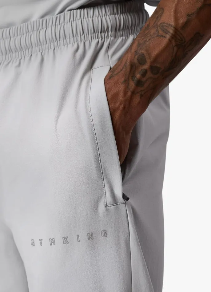 Gym King Tracksuit Bottoms Men React Woven Pant 8211 Light Grey