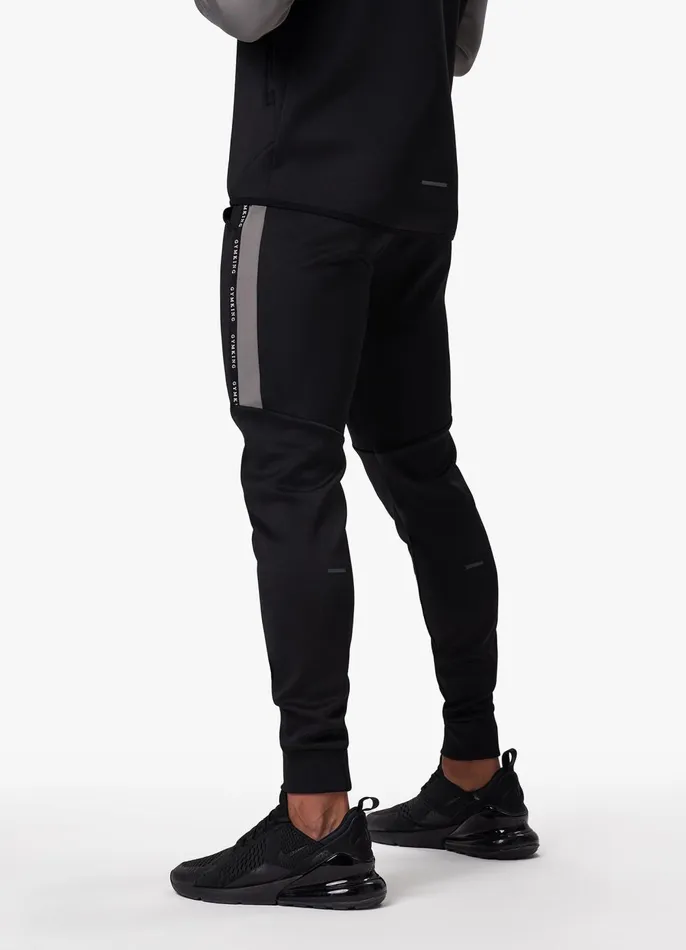 Gym King Tracksuit Bottoms Men Taped Core Plus Jogger 8211 Black