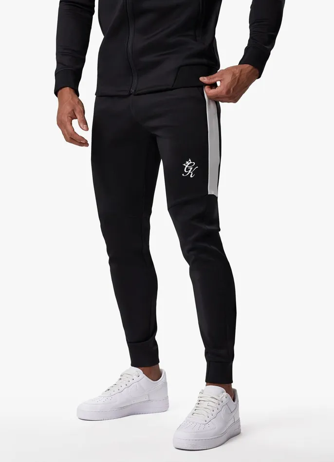 Gym King Tracksuits Men Core Plus Poly Funnel and Jogger 8211 Black