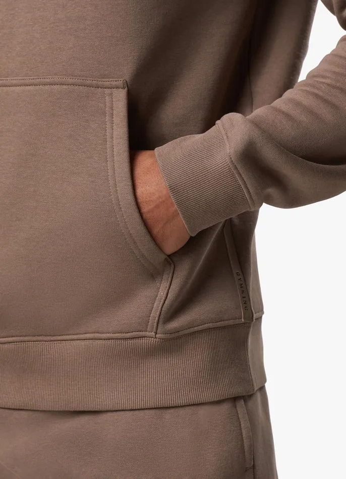 Gym King Tracksuits Men Pro Logo Fleece Tracksuit 8211 Dark Taupe