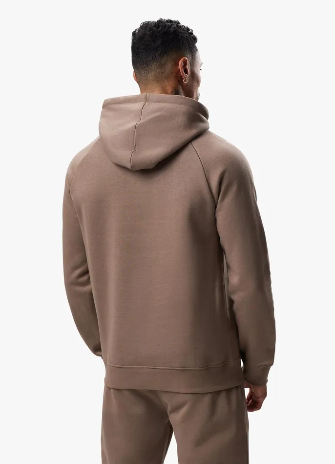 Gym King Tracksuits Men Pro Logo Fleece Tracksuit 8211 Dark Taupe