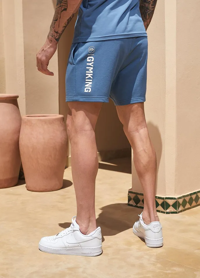 Gym King Twin Sets Men Aventus Short 8211 Blue Smoke