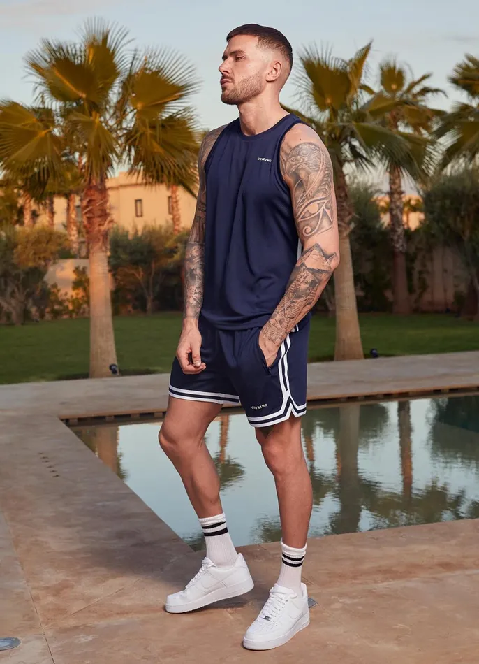 Gym King Twin Sets Men Higher State Short 8211 Navy