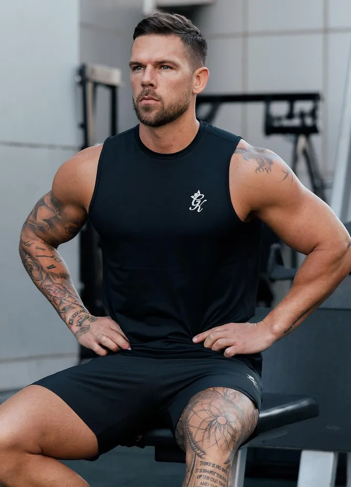 Gym King Vests Men Energy Vest 8211 Black