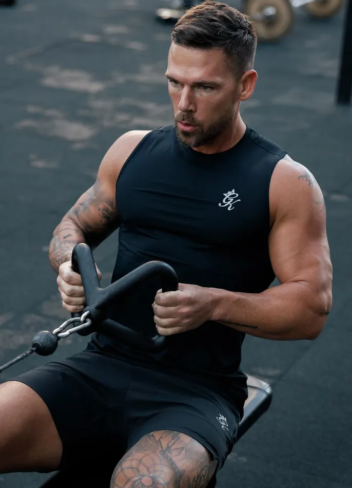 Gym King Vests Men Energy Vest 8211 Black