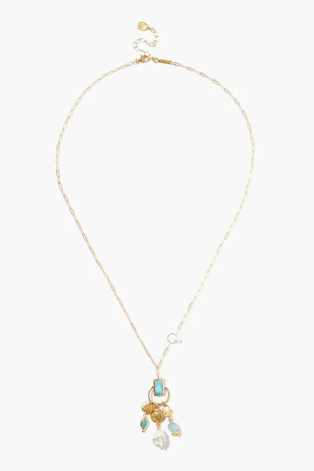Halo Charm Necklace Turquoise Mix Women Chan Luu Necklaces
