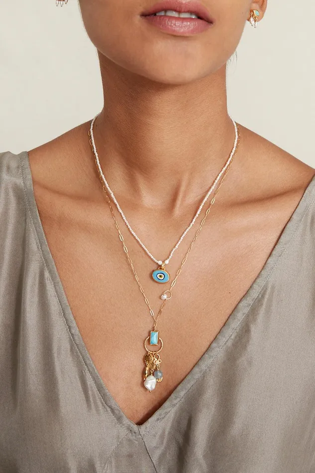 Halo Charm Necklace Turquoise Mix Women Chan Luu Necklaces