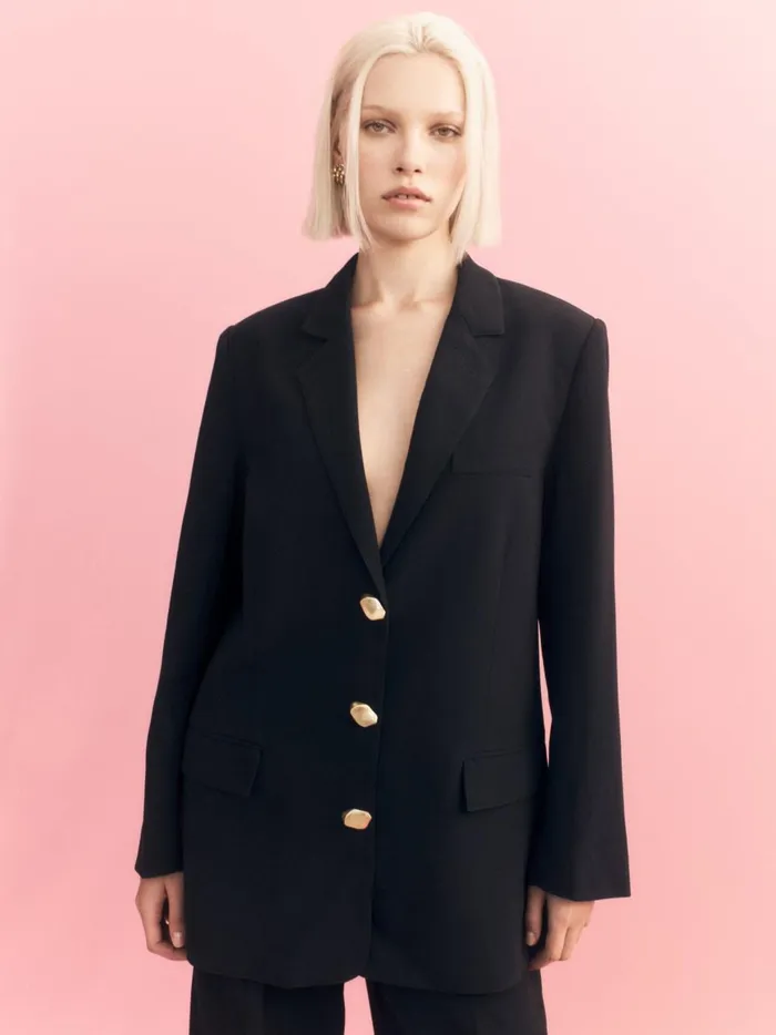 Harlem Jacket Black Women Aje Blazers Jackets 038 Coats