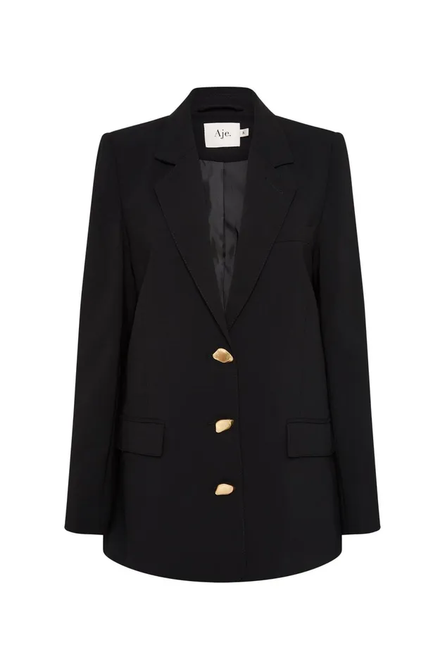 Harlem Jacket Black Women Aje Blazers Jackets 038 Coats
