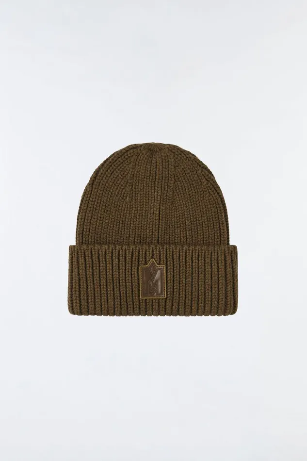 Hats Men Mackage JUDE Handknit Toque With Ribbed Cuff Cream